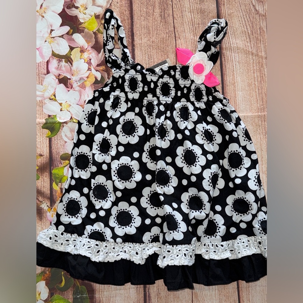 Rare Too! Black and White Floral Dress